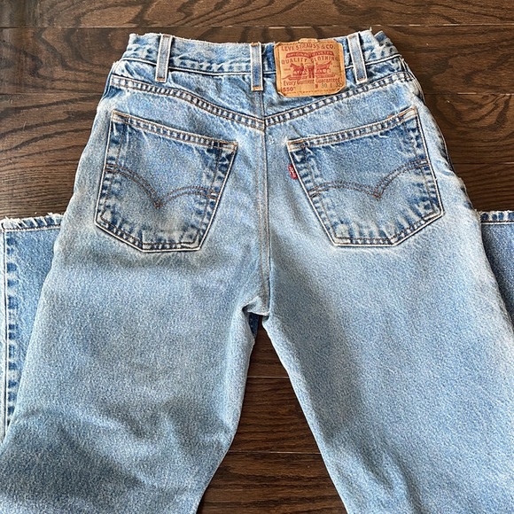 Levi's Denim - Levi's Light Blue Straight Leg Jeans reworked by Aligrace🩷